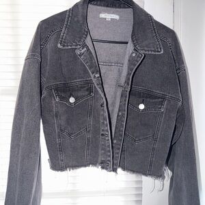 PacSun Black Washed Denim Jacket